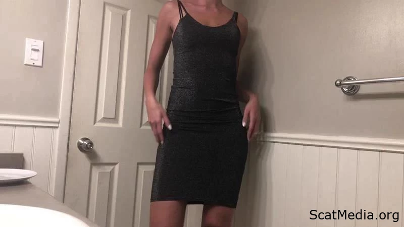 Elegant Attire With Creamy Feces On A Platter - Tina Amazon